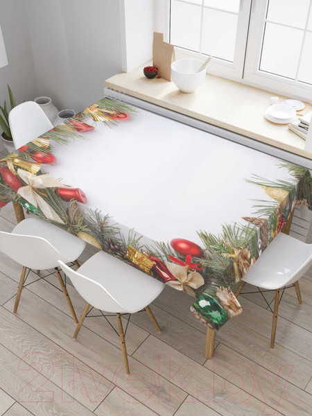 Изображение товара Скатерть JoyArty Праздничная рамка / tc_21453 (120x145)