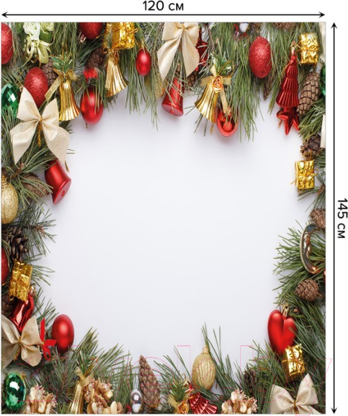 Изображение товара Скатерть JoyArty Праздничная рамка / tc_21453 (120x145)