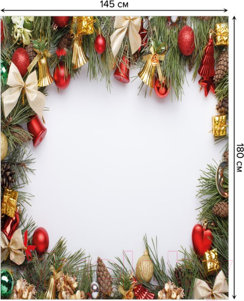 Изображение товара Скатерть JoyArty Праздничная рамка / tc_21453 (180x145)