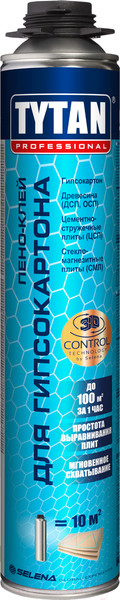 Изображение товара Клей-пена Tytan Professional Для гипсокартона (830мл)
