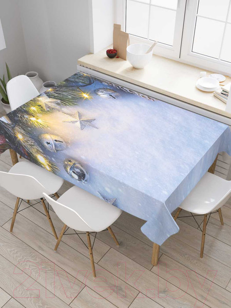 Изображение товара Скатерть JoyArty Праздничный снег / tc_21489 (180x145)