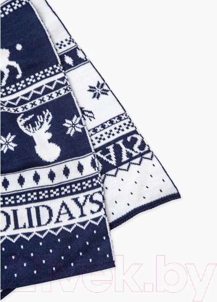 Изображение товара Плед для малышей Amarobaby Pure Love Christmas / AB-62-PLC/20 (синий)