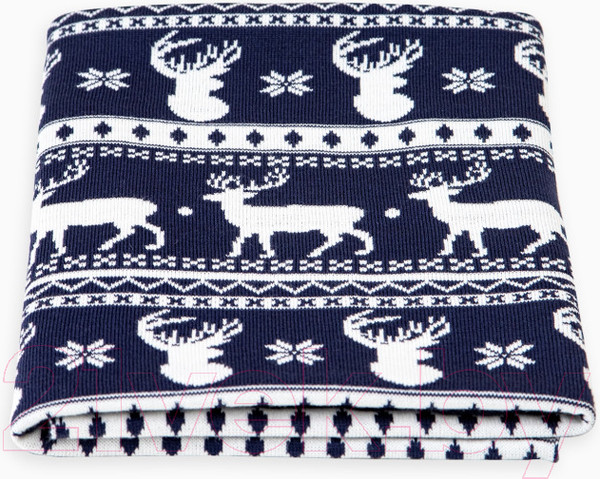 Изображение товара Плед для малышей Amarobaby Pure Love Christmas / AB-62-PLC/20 (синий)
