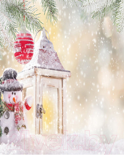 Изображение товара Скатерть JoyArty Веселый снеговик под елкой / tc_21493 (180x145)