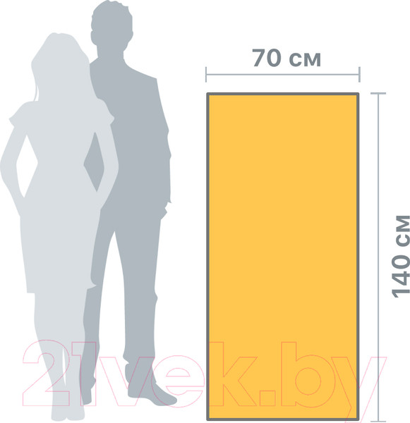 Изображение товара Полотенце Clam P004 70х140 (желтый)