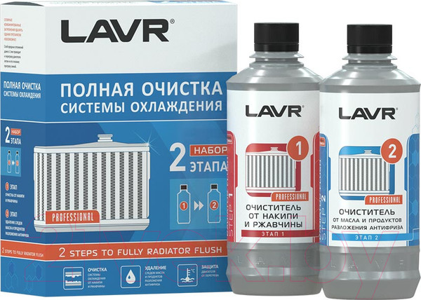 Изображение товара Присадка Lavr Полная очистка системы охлаждения Ln1106 (310мл)