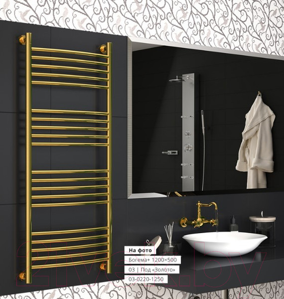 Изображение товара Полотенцесушитель водяной Сунержа Богема+ прямая 80x30 / 00-0220-8030