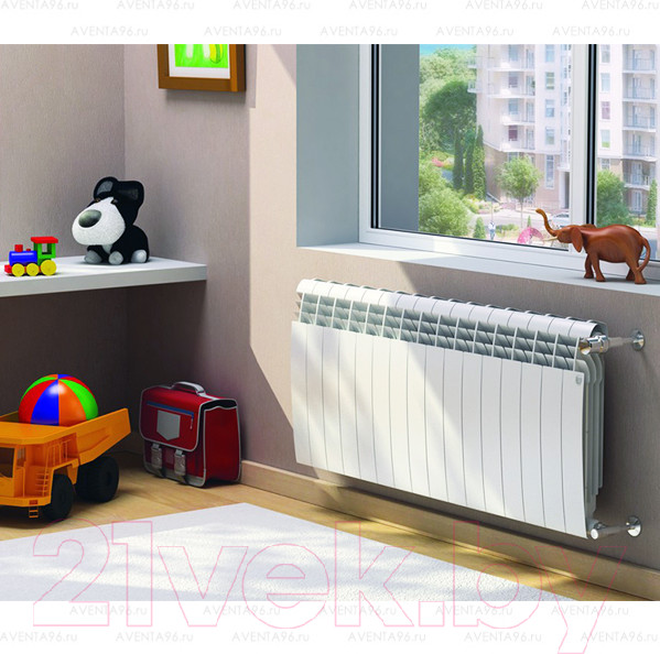 Изображение товара Радиатор биметаллический Royal Thermo BiLiner 500 Bianco Traffico (14 секций)