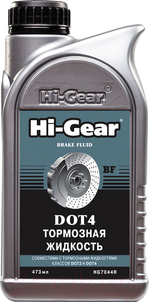 Изображение товара Тормозная жидкость Hi-Gear DOT 4 / HG7044R (473мл)