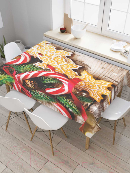 Изображение товара Скатерть JoyArty Рождественские сладости / tc_37055 (120x145)