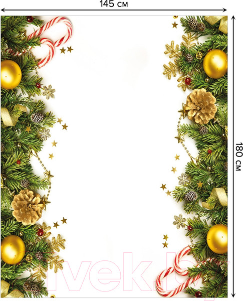 Изображение товара Скатерть JoyArty Украшенная елка / tc_37032 (180x145)