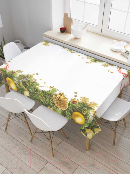 Изображение товара Скатерть JoyArty Украшенная елка / tc_37032 (180x145)