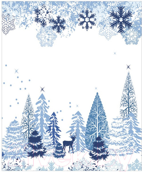 Изображение товара Скатерть JoyArty Снежное рождество / tc_37029 (180x145)