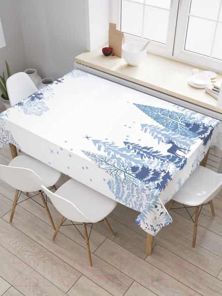 Изображение товара Скатерть JoyArty Снежное рождество / tc_37029 (180x145)