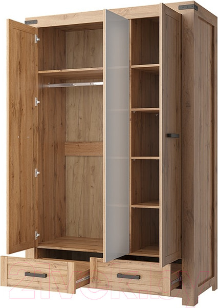 Изображение товара Шкаф Anrex Mortiz 3DG2S Z (дуб вотан)