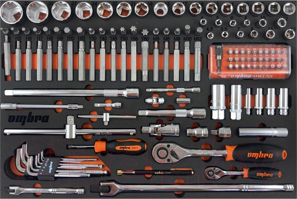 Изображение товара Набор головок слесарных Ombra OMT131STE