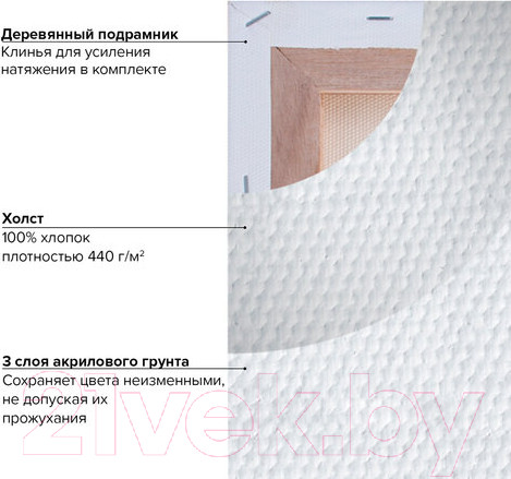 Изображение товара Холст для рисования Brauberg Art Classic / 191027