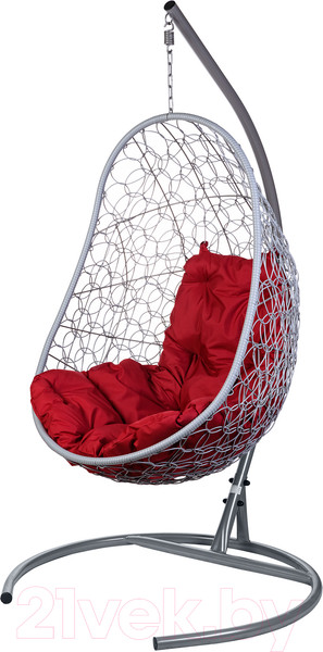 Изображение товара Кресло подвесное BiGarden Easy Gray (подушка бордовая)