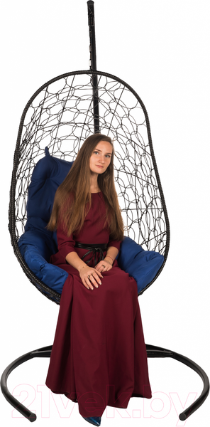 Изображение товара Кресло подвесное BiGarden Easy Black (подушка синяя)