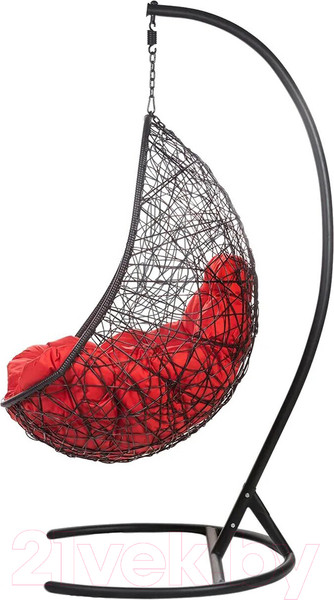 Изображение товара Кресло подвесное BiGarden Easy Black (подушка красная)