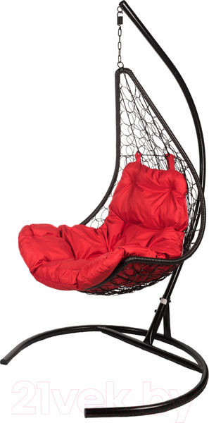 Изображение товара Кресло подвесное BiGarden Wind Black (подушка красная)
