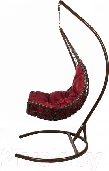 Изображение товара Кресло подвесное BiGarden Wind Brown (подушка бордовая)