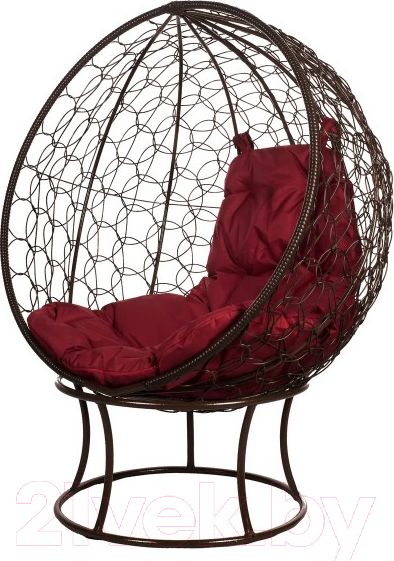 Изображение товара Кресло садовое BiGarden Orbis Brown (бордовая подушка)