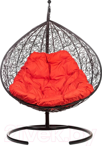 Изображение товара Кресло подвесное BiGarden Gemini Black (красная подушка)