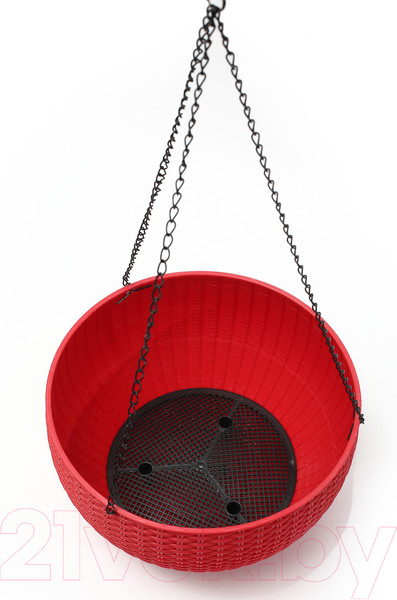 Изображение товара Вазон BOTANICA подвесной (26x16см, красный)