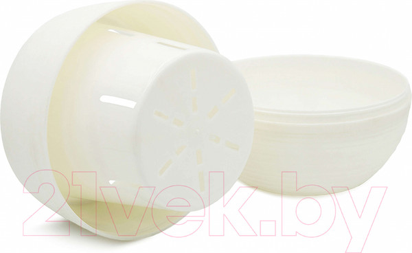 Изображение товара Вазон BOTANICA Bowl (11.5x10см, двойной, белый)