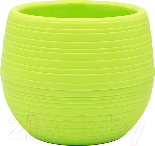 Изображение товара Вазон BOTANICA Bowl (10x8см, двойной, зеленый)