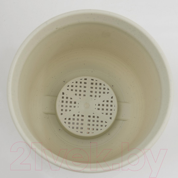 Изображение товара Вазон BOTANICA Cycle  (27x19см, белый мрамор)