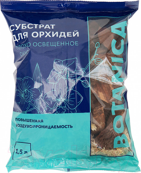 Изображение товара Субстрат BOTANICA Плохо освещенное окно для орхидей (1.5л)