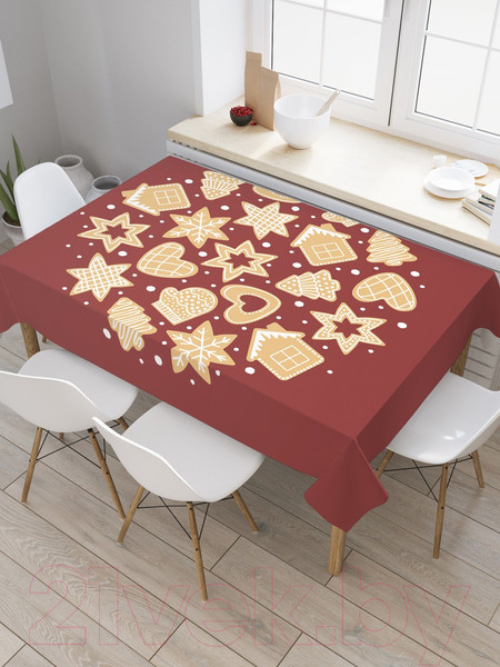 Изображение товара Скатерть JoyArty Праздничные печенья / tc_380809 (180x145)
