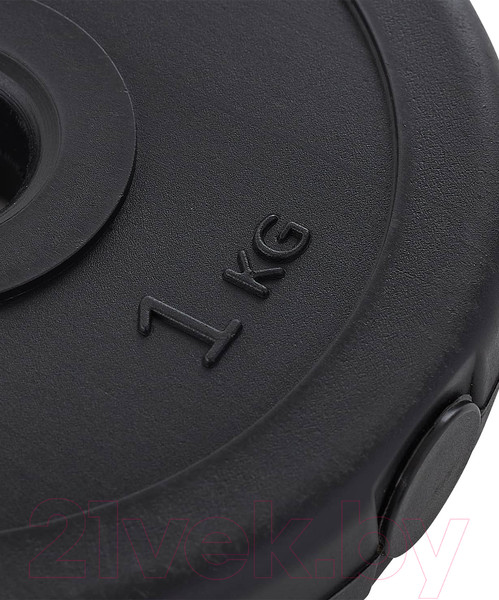 Изображение товара Диск для штанги BaseFit BB-203 (1кг, черный)