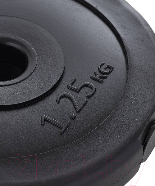 Изображение товара Диск для штанги BaseFit BB-203 (1.25кг, черный)