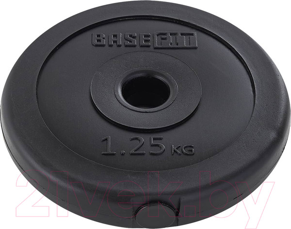 Изображение товара Диск для штанги BaseFit BB-203 (1.25кг, черный)
