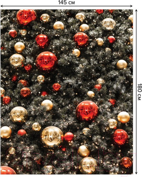 Изображение товара Скатерть JoyArty Ель в украшениях / tc_380821 (180x145)