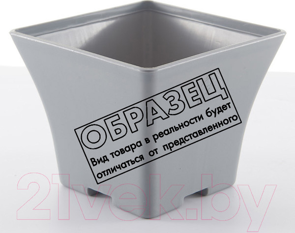 Изображение товара Кашпо BOTANICA Blok + поддон (12x10см, синий)