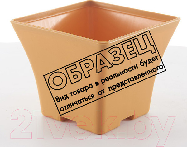 Изображение товара Кашпо BOTANICA Blok + поддон (12x10см, синий)