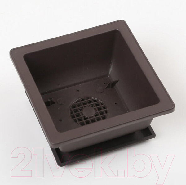 Изображение товара Вазон BOTANICA Bonsai + поддон (17x17x12см, коричневый)