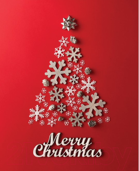 Изображение товара Скатерть JoyArty Елочка из снежинок / tc_380840 (180x145)