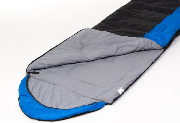 Изображение товара Спальный мешок BalMAX Аляска Camping Plus Series до -15°C L левый (синий/черный)