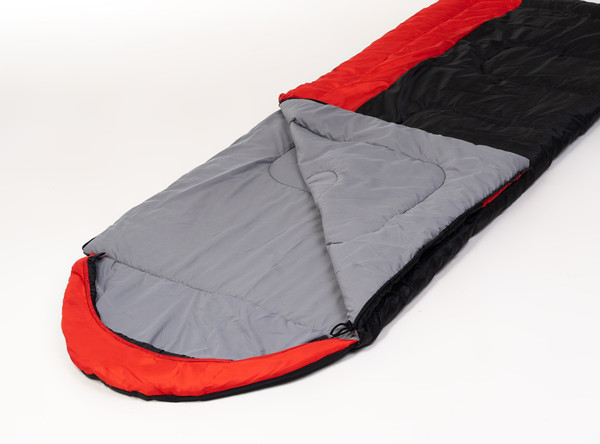 Изображение товара Спальный мешок BalMAX Аляска Camping Plus Series до -15°C R правый (красный/черный)