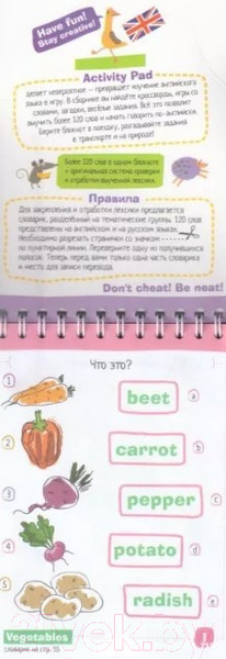 Изображение товара Развивающая книга Айрис-пресс Умный блокнот. English Природа. Уровень 1