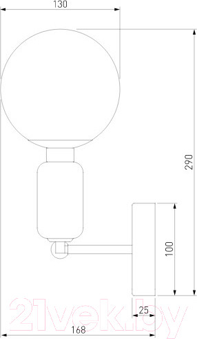 Изображение товара Бра Евросвет Bubble 50251/1 (золото)
