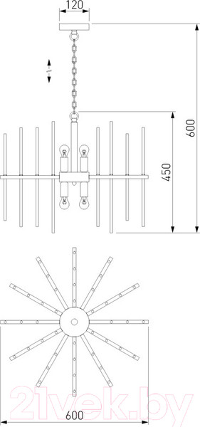 Изображение товара Люстра Bogate's Smart 355/6
