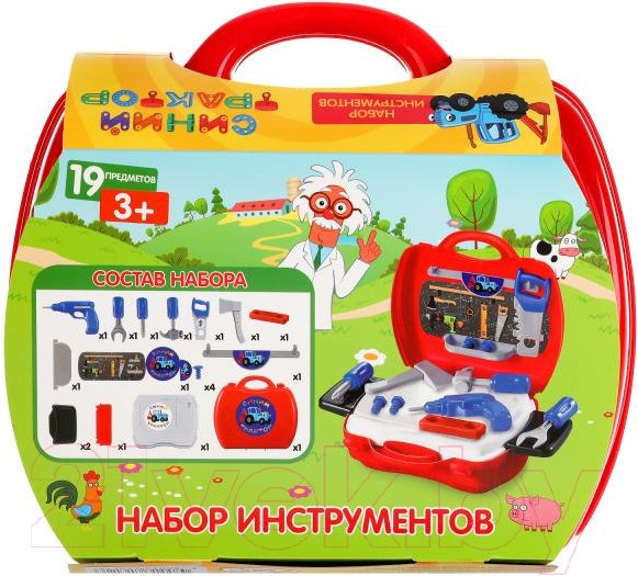 Изображение товара Набор инструментов игрушечный Играем вместе Синий трактор / B1697426-R