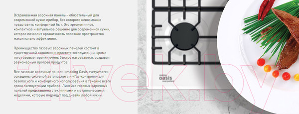 Изображение товара Газовая варочная панель Making Oasis Everywhere P-GI (F) 