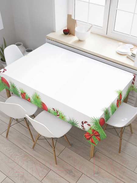 Изображение товара Скатерть JoyArty Новогодняя рамка / tcox_37036 (120x145)